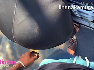 lina nakamura caught taking john coffee's monster cock on street