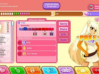 Søt anime-blondine på date i usensurert hentai-crush del 3