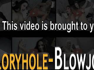 Dick Sucking Redheaded Whore Takes Monster Cock at Gloryhole!