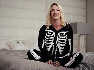 gorgeous blonde kenna james rides hard with boyfriend nathan bronson in rough play