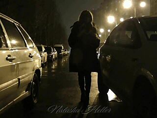 I love showing off naked during Autumn walks