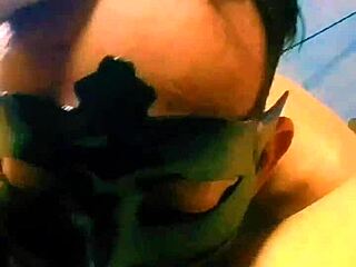 the husband brings his sexy young wife to his friend for some amateur fun in bed