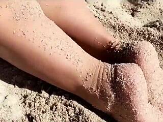 Milf Stunner Shines on the Beach With Big Blonde Assets and Curves