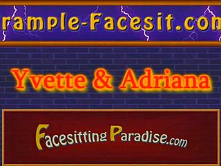 two on one facesitting action with total domination