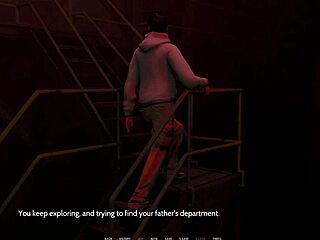 Curvy Cute Babe In Ripped Outfit Shows Big Tits In 3D Game Scene.