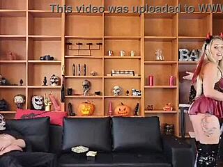 Wow! Halloween Lisa Wild’s First Anal with a Perv Demon!