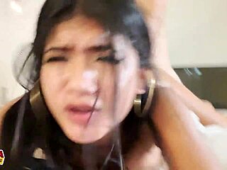 Kimberly Diablo, teen Latina, grips a monster white cock with tight pussy in first casting video. Her raw intensity shocks everyone.