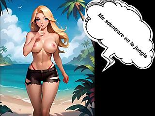 Comic animado perdida en la jungla with wild anal group banging