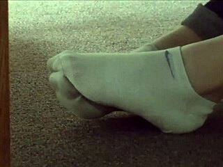 Dirty Socks Hidden Under Sneakers Caught on Camera