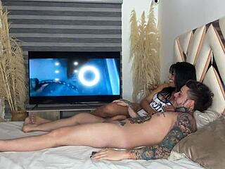 I Get Two Horny Latinas Sucking My Cock Together - BlakeProductions