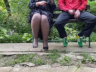 Man, I just exploded on my mother-in-law's sexy high-heeled shoes... unreal!