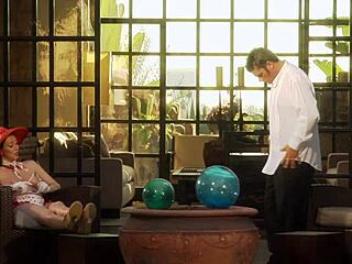 Mature Brunette Slut Sucks and Rides Cock Hard