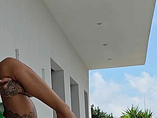 Fucking Tommy Cabrio on Balcony as Neighbors Watch Us