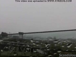 Teen hottie masturbates in car with toys and fingering outdoors