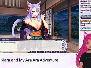 Vtuber Lewdneko Explores Kiara’s Ara Ara Adventure with Oral Hentai Action Part 1