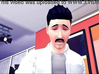 Solo male session turns into wild threesome with deepthroat