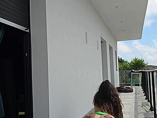 Fucking Tommy Cabrio on Balcony as Neighbors Watch Us