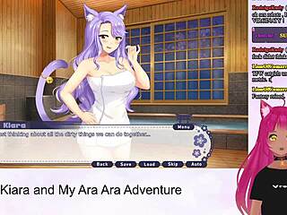 Vtuber Lewdneko Explores Kiara’s Ara Ara Adventure with Oral Hentai Action Part 1