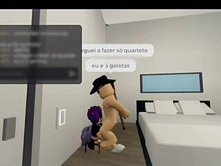 โย เช็คหน่อย ฉันเย็ดสองสาวใน Roblox Brookhaven มันส์สุด!