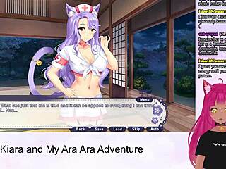 Vtuber Lewdneko Explores Kiara’s Ara Ara Adventure with Oral Hentai Action Part 1