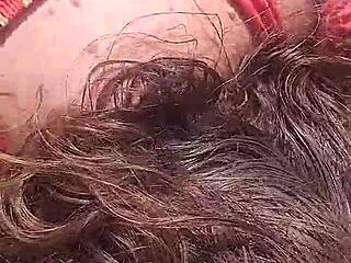 Hey, check this amateur couple’s blowjob and doggy in the bush! 😏