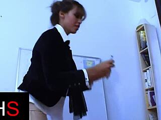 stunning brunette teen pounded hard with facial cum