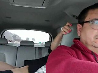 Getting FUCKED by a Stranger in the BACKSEAT While My Love Drives