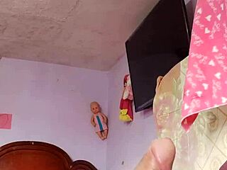 Solo cumshot explodes in step mother-in-law's private bedroom