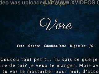 Vore - Fransk Audio Porn med GIANTESS Onani-Instruksjoner