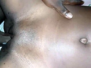 African Teen's Tight Shaved Pussy Gets Rough Amateur Action