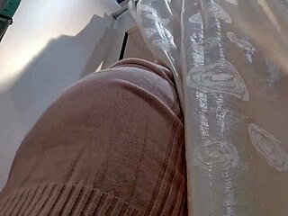 Italian Stepmother Reveals Hairy Pussy in Dressing Room Tease