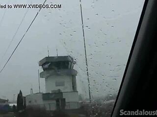 Teen hottie masturbates in car with toys and fingering outdoors