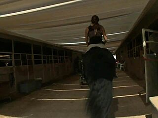 Horny brunette sucks and rides hard in shaved pussy action