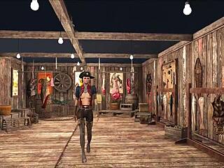 Fallout 4 teen brunette teases in slutty outfits for attention