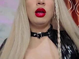  Latex Transsexual Indulges in Solo Play with Intense Moves