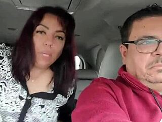 Getting FUCKED by a Stranger in the BACKSEAT While My Love Drives