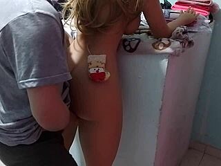 Navidad alone with stepdaughter, cheating on wife in her room!