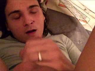 Sexy Babe Plays with Cum in Mouth After Anal Fingering