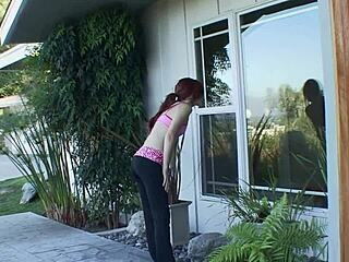 Dani Daniels Licks Elle Alexandra's Pussy in Lesbian Fuck Fest on Bed