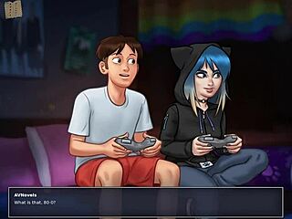 Amateurs engage in erotic homemade games in summertime saga 27