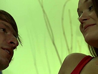 brunette ember james as newcummer