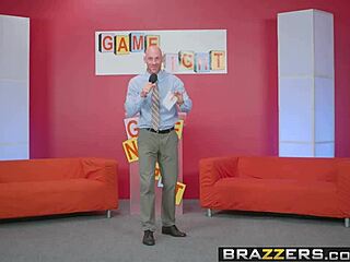 Brazzers - Pornstars Nicole Aniston and Peta Jensen in wild game night scene