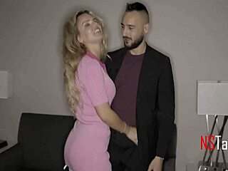 cheating cougar in lingerie rides rough and eats man’s ass