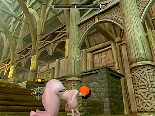 Redhead's Big Ass Bounces In Skyrim!