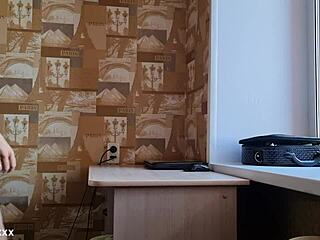 bored housewife plays with sex toy in needy pussy