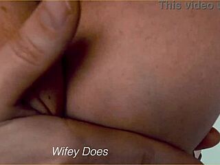 Blonde Milf Strips Out Of Denim Shorts Teasingly