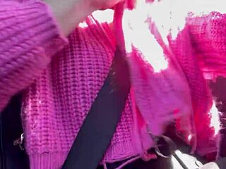 Italian Milf Artemisia Love Flashes Big Juicy Tits While Driving Around Outdoors. Her Horny Nipples Steal the Show!