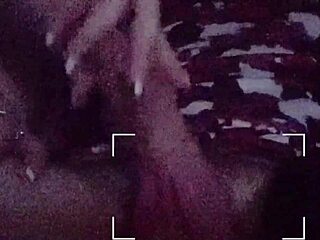 hey, wanna see me stroke his big cock with my feet?