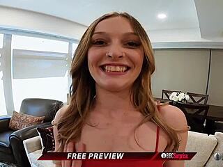 Bbc surprise! Unexpected anal pounding by huge black dick, total creampie.