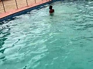 Pool Fun Turns Into Intense BBW Cumshot